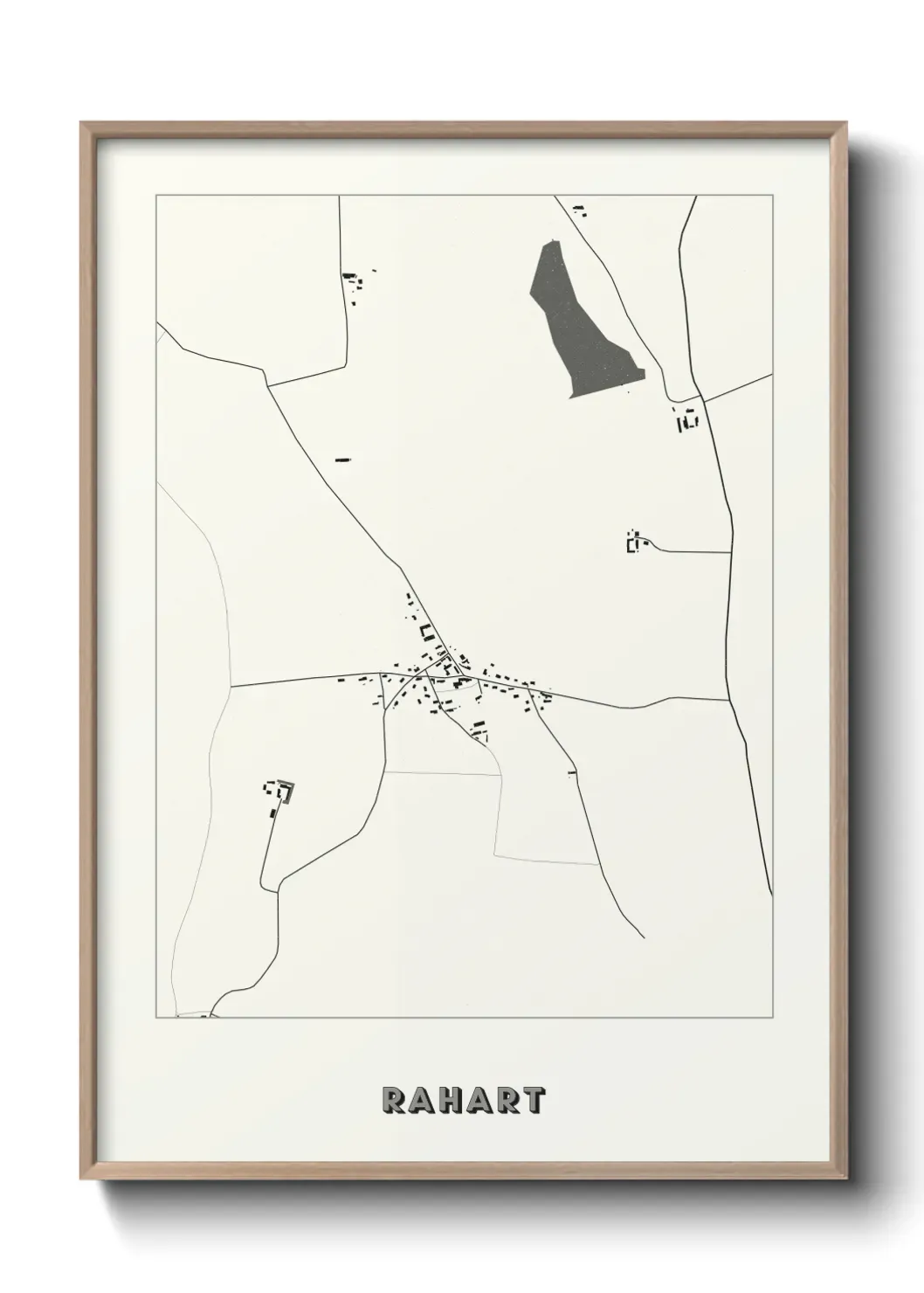 Un poster carte Rahart