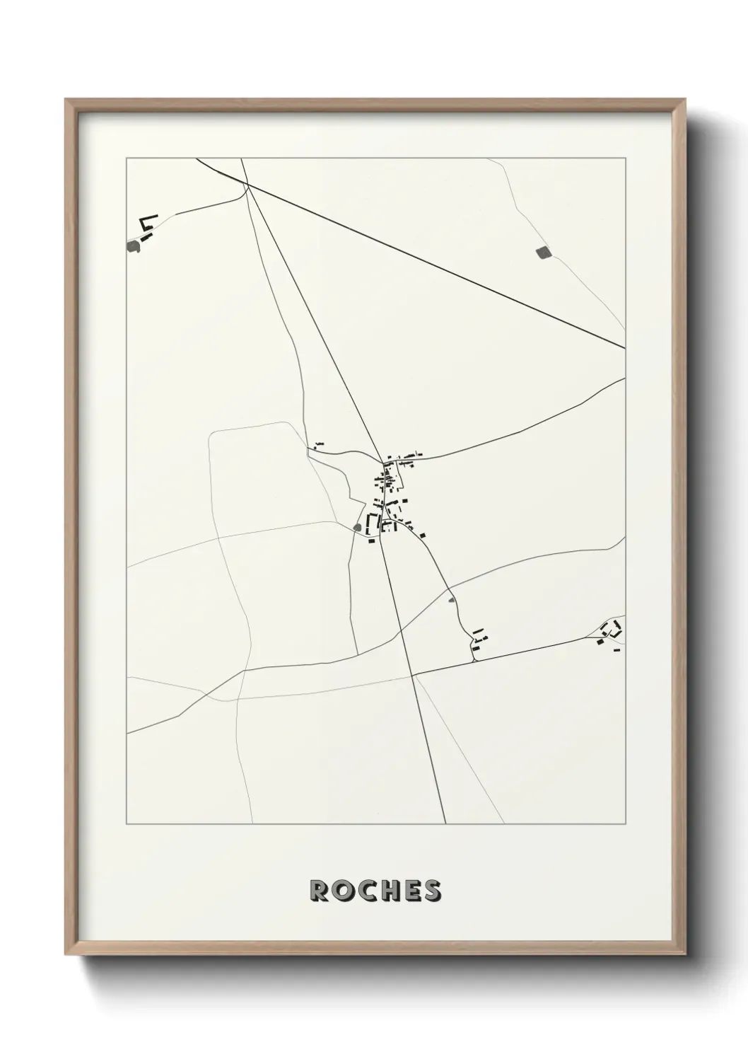 Un poster carte Roches