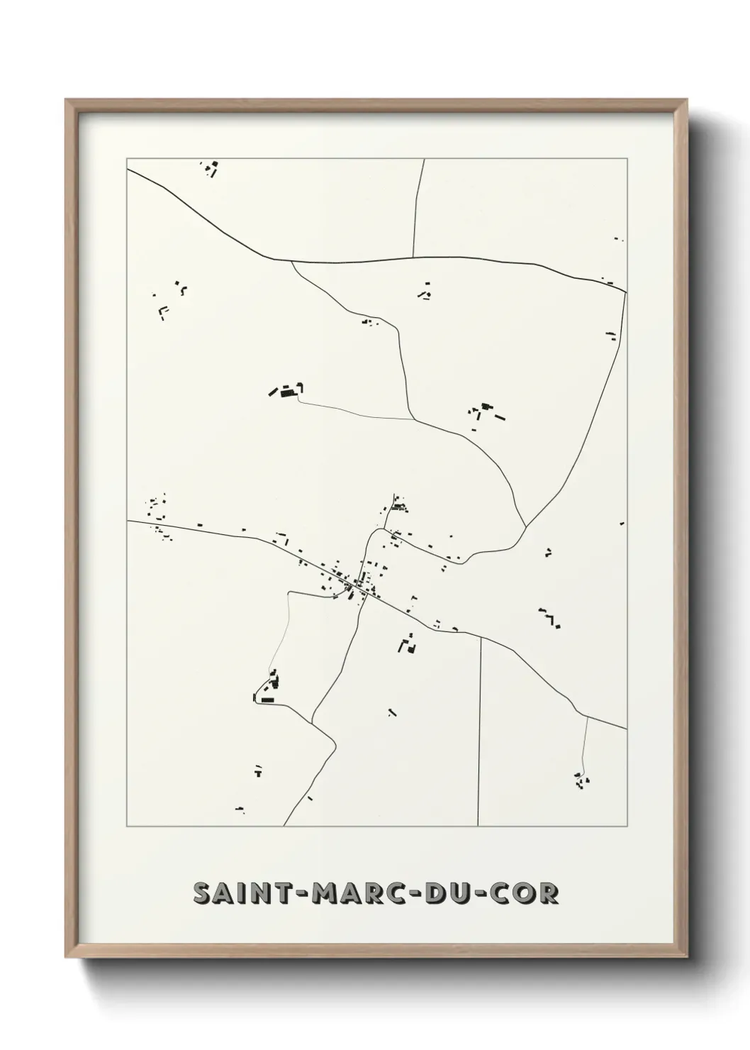 Un poster carteSaint-Marc-du-Cor