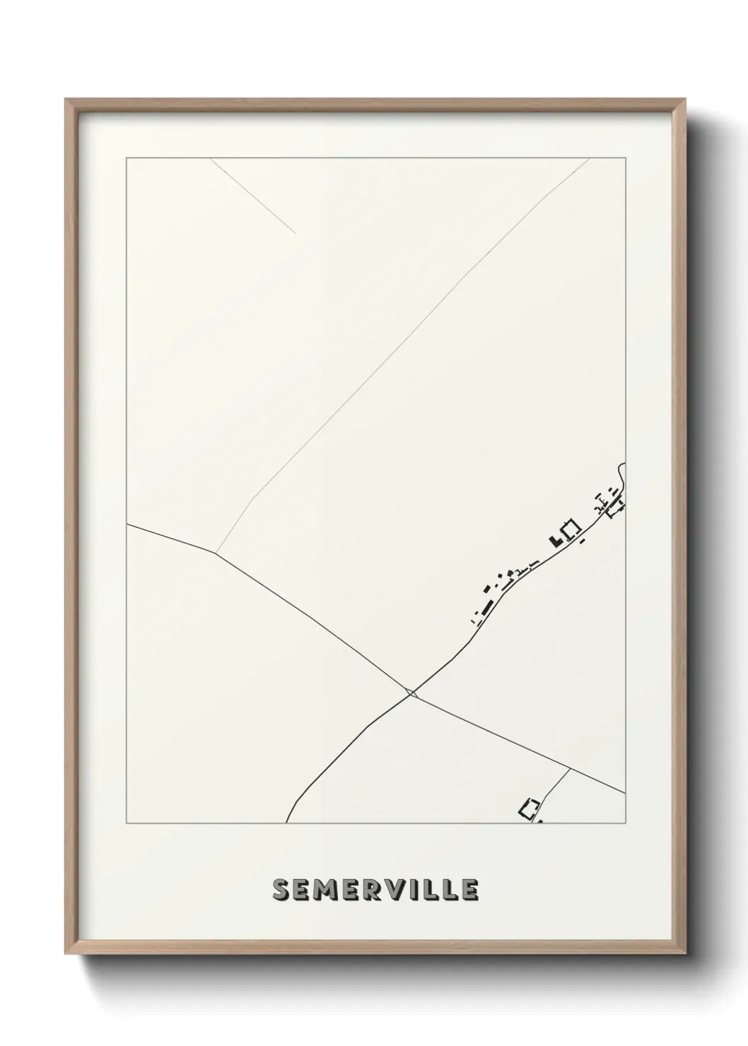 Un poster carte Semerville