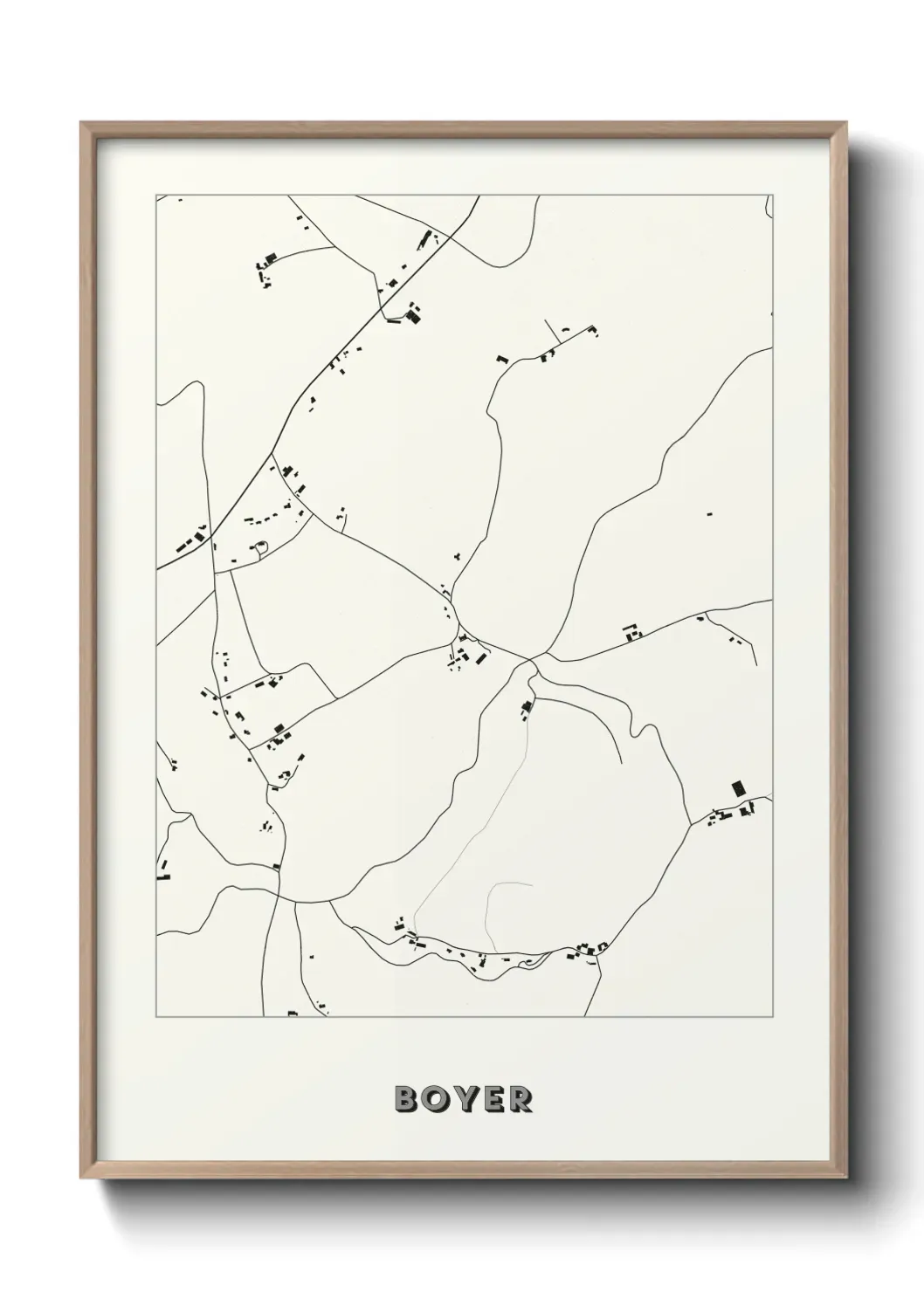 Un poster carte Boyer