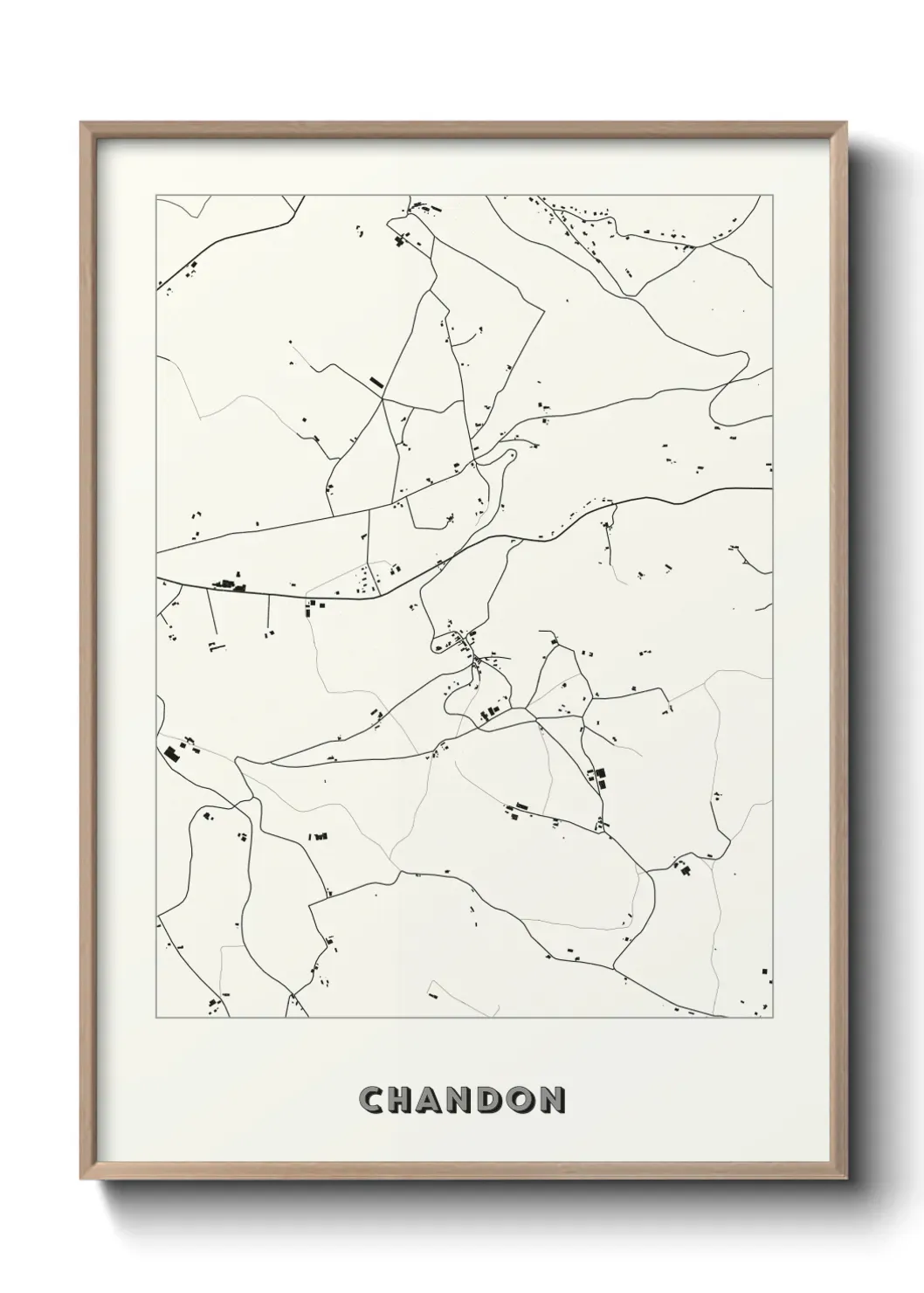Un poster carte Chandon