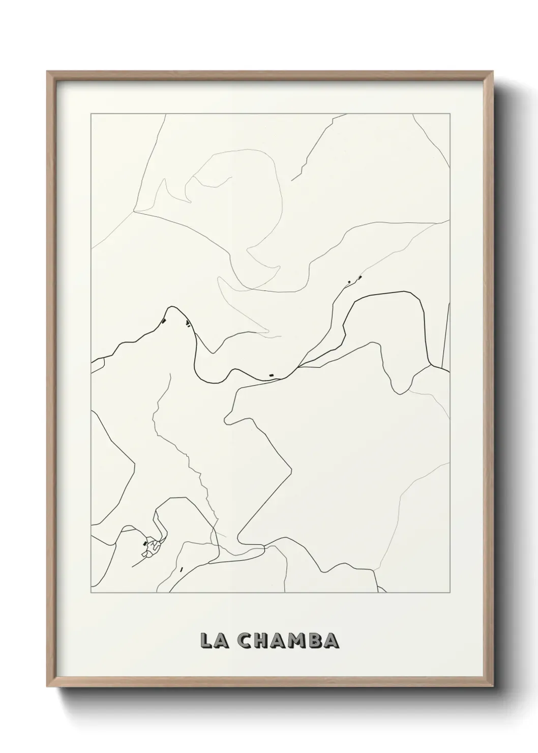 Un poster carte La Chamba