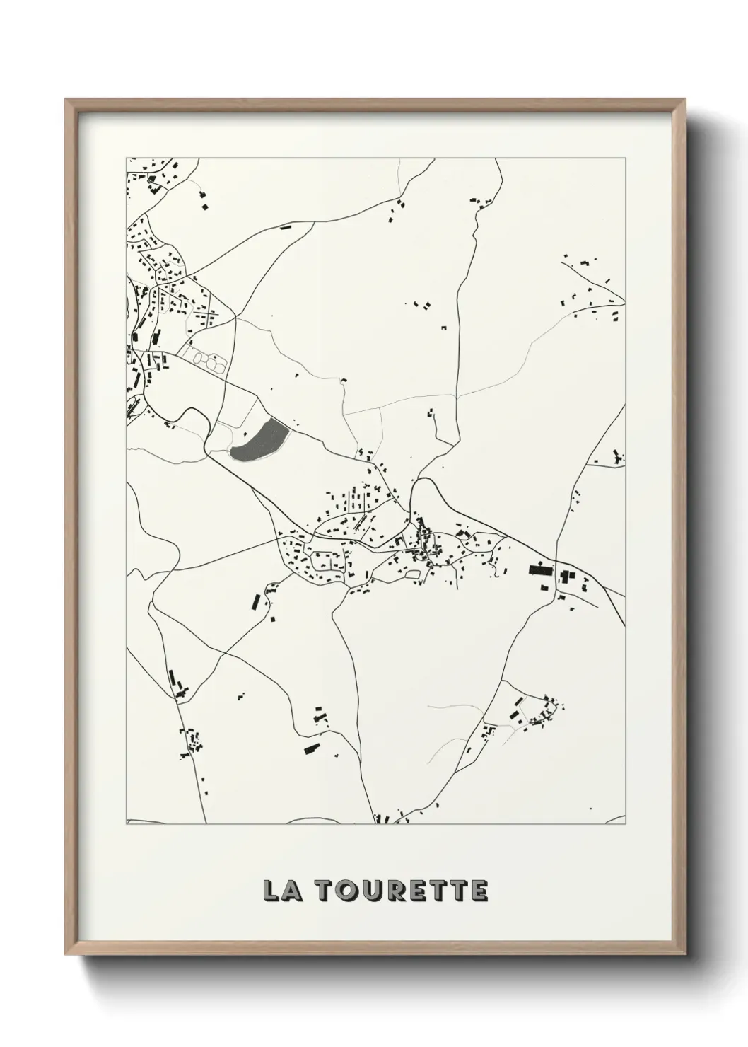 Un poster carte La Tourette