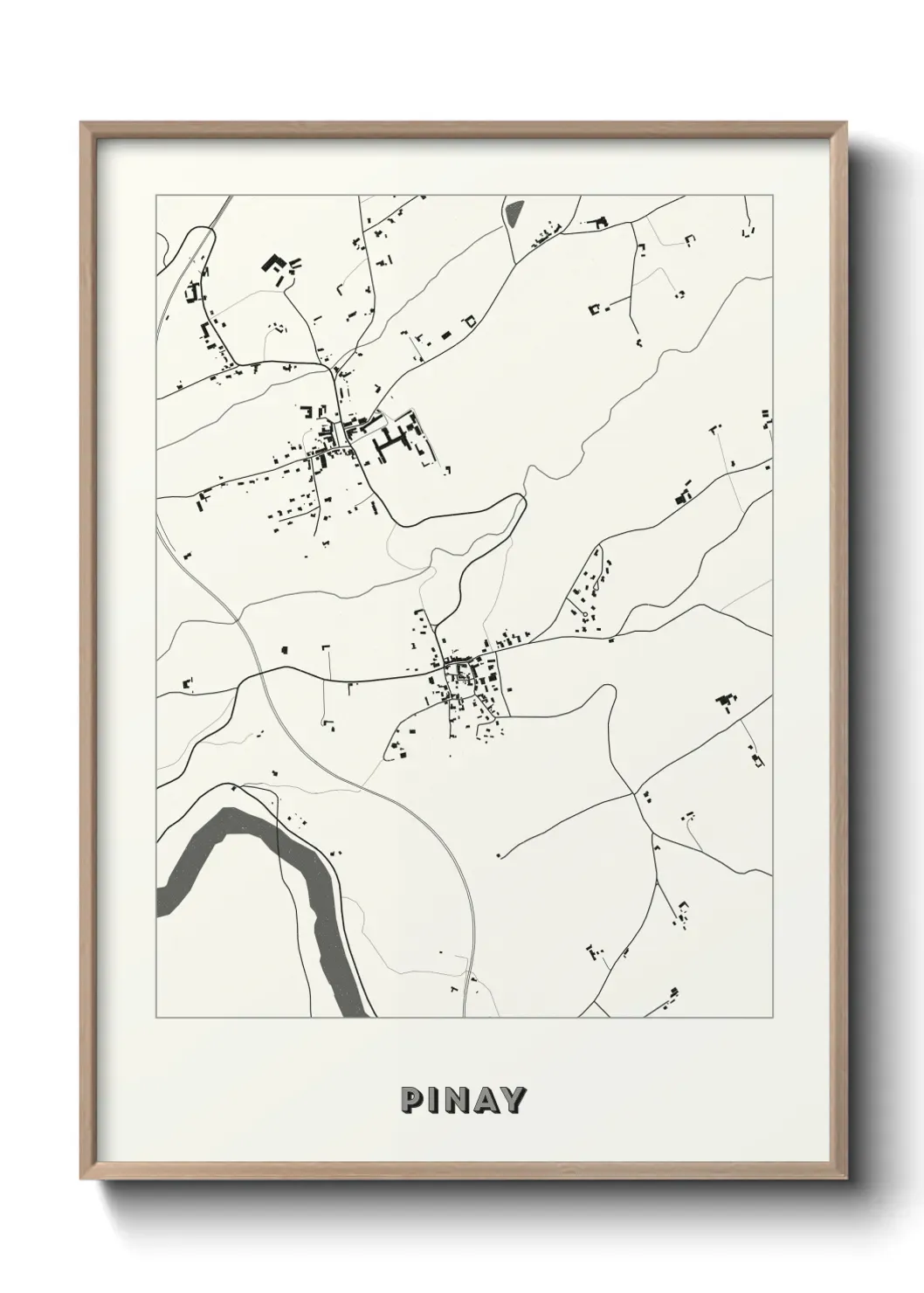Un poster carte Pinay