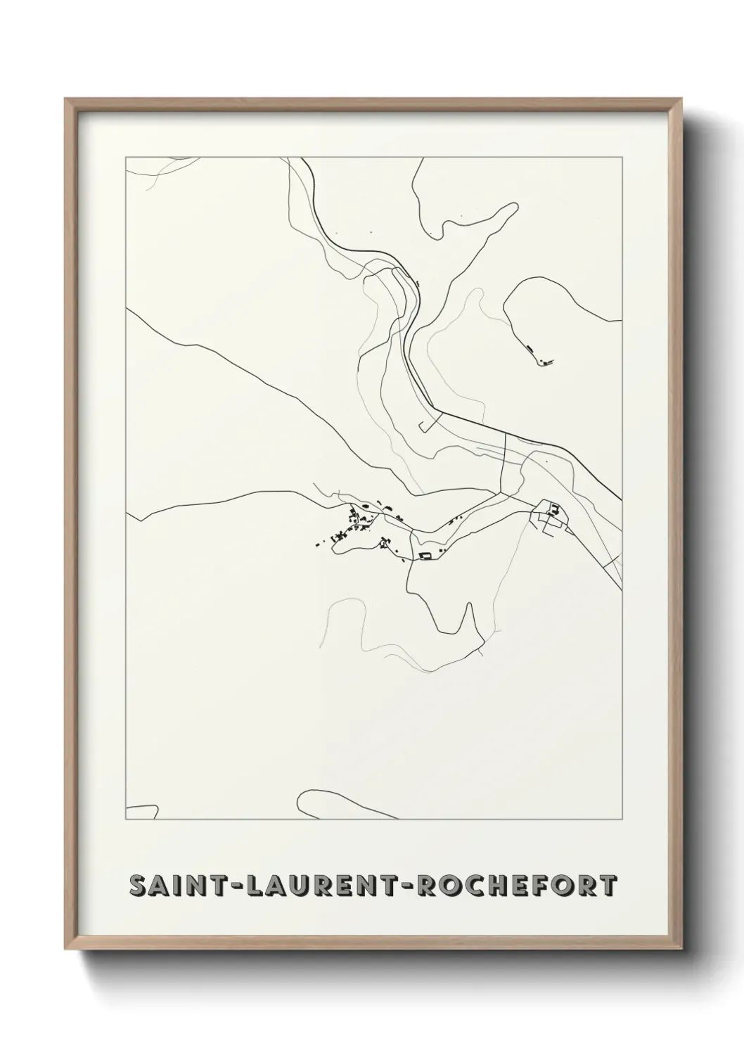 Un poster carteSaint-Laurent-Rochefort