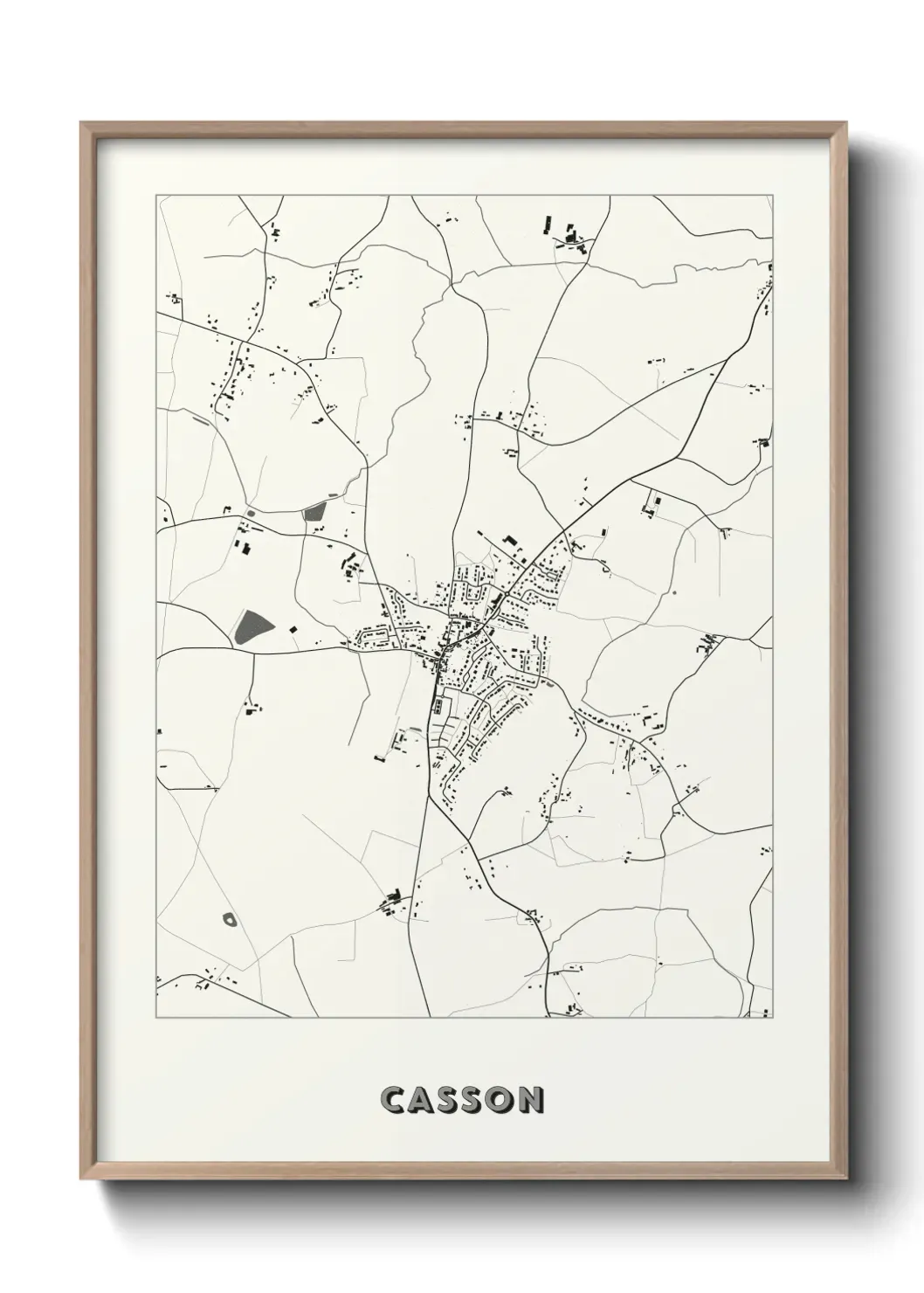 Un poster carte Casson