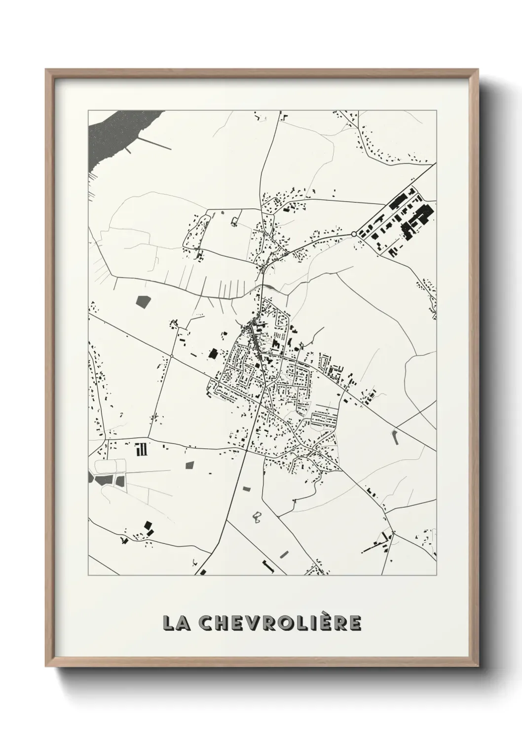 Un poster carte La Chevrolière