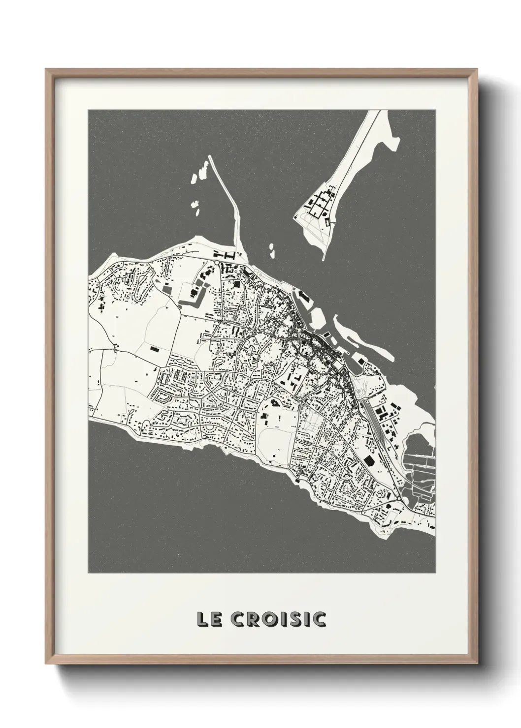 Un poster carte Le Croisic