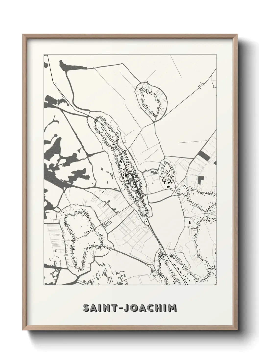 Un poster carte Saint-Joachim