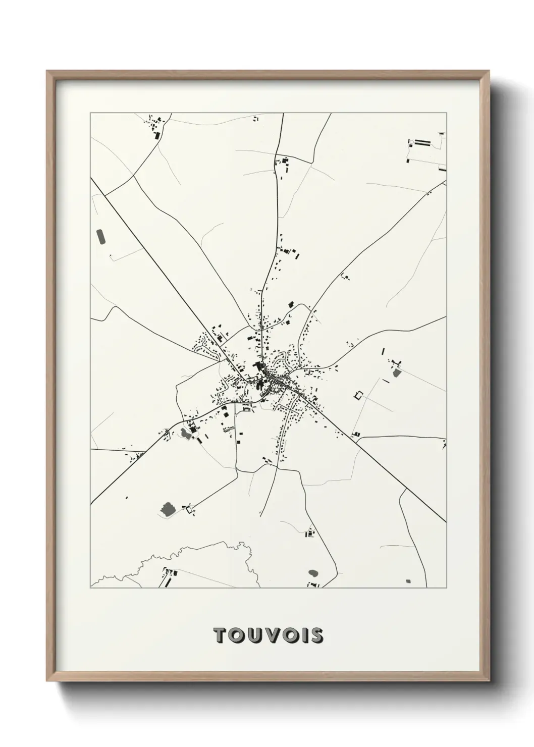 Un poster carte Touvois
