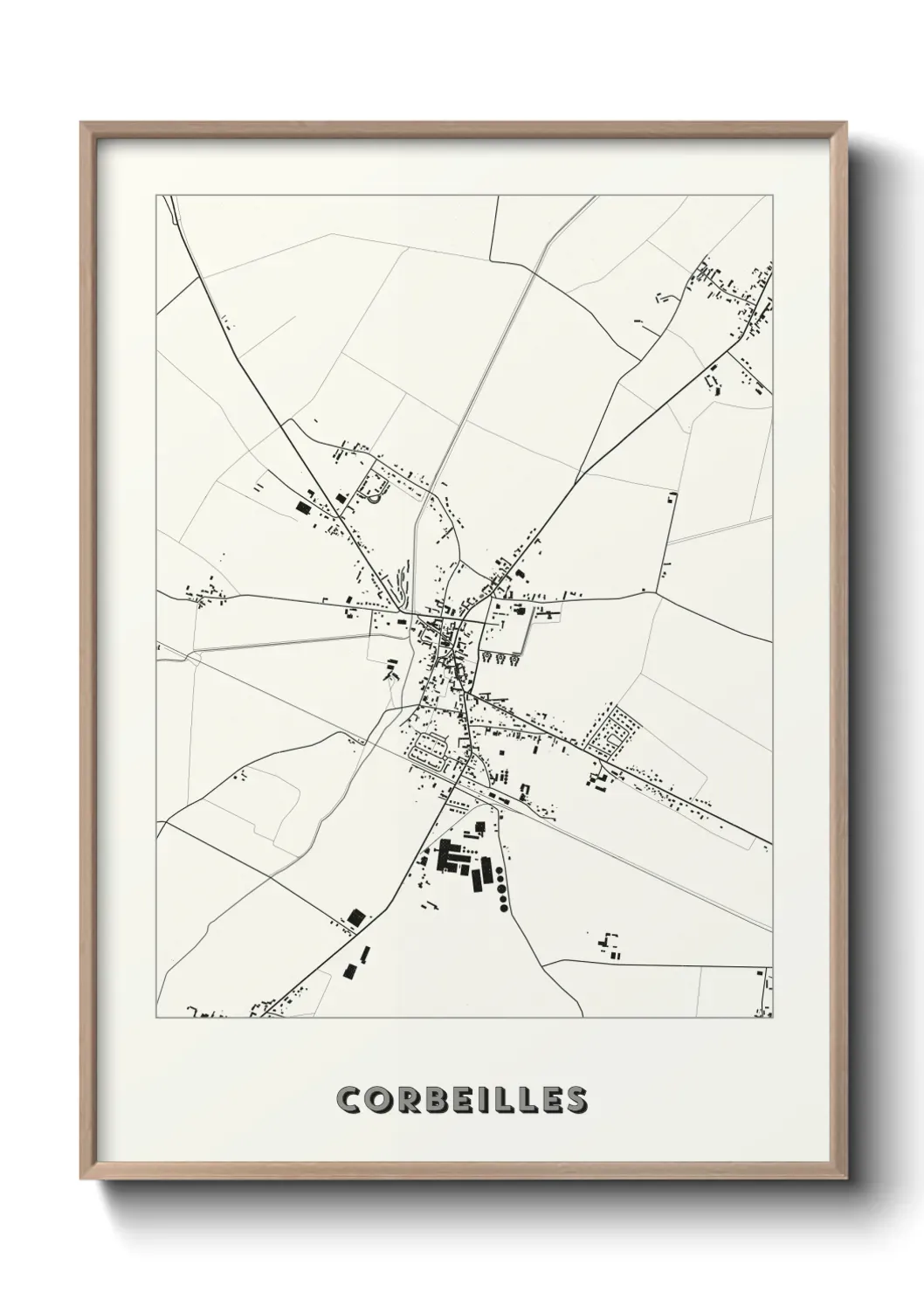Un poster carte Corbeilles