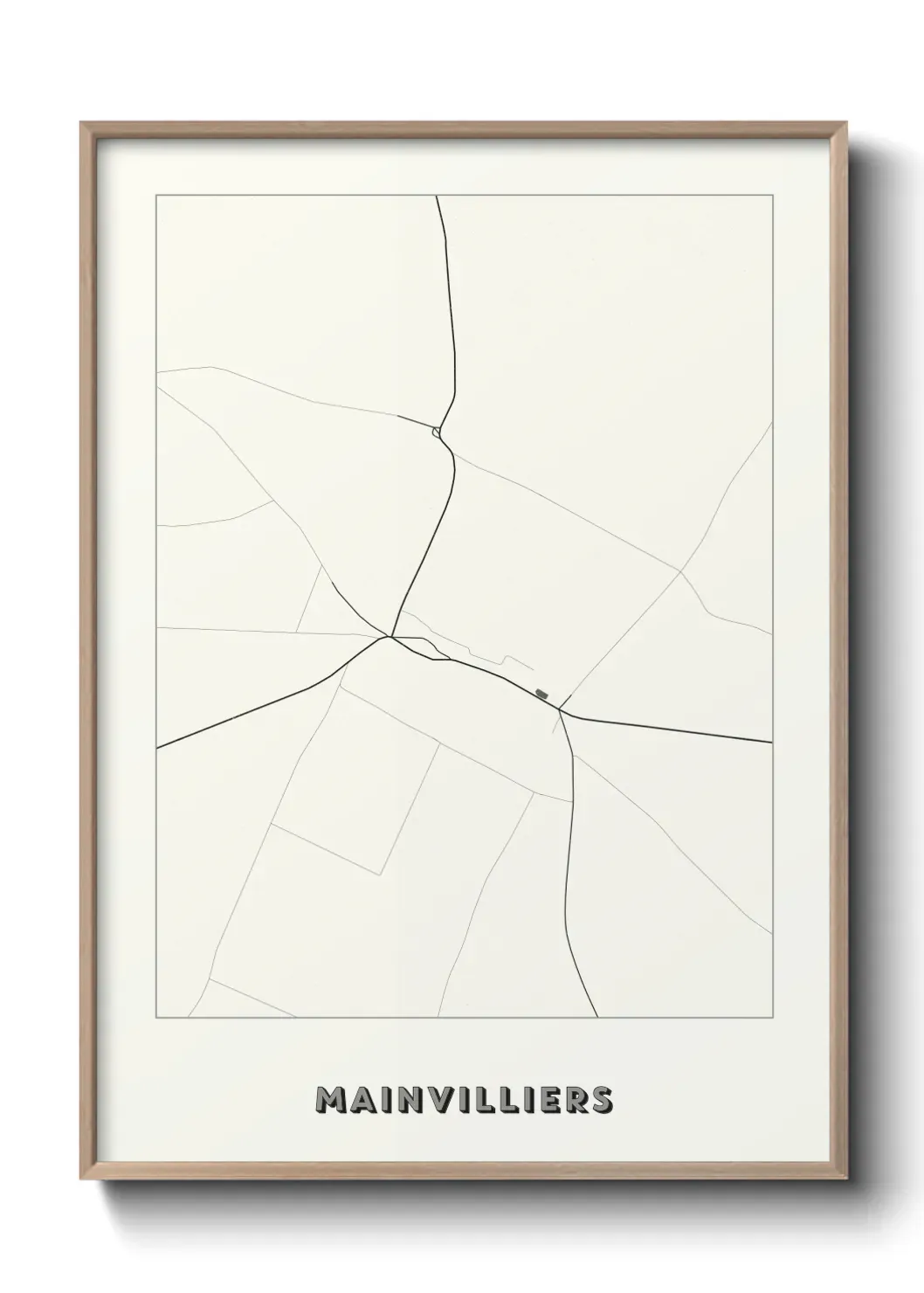Un poster carte Mainvilliers