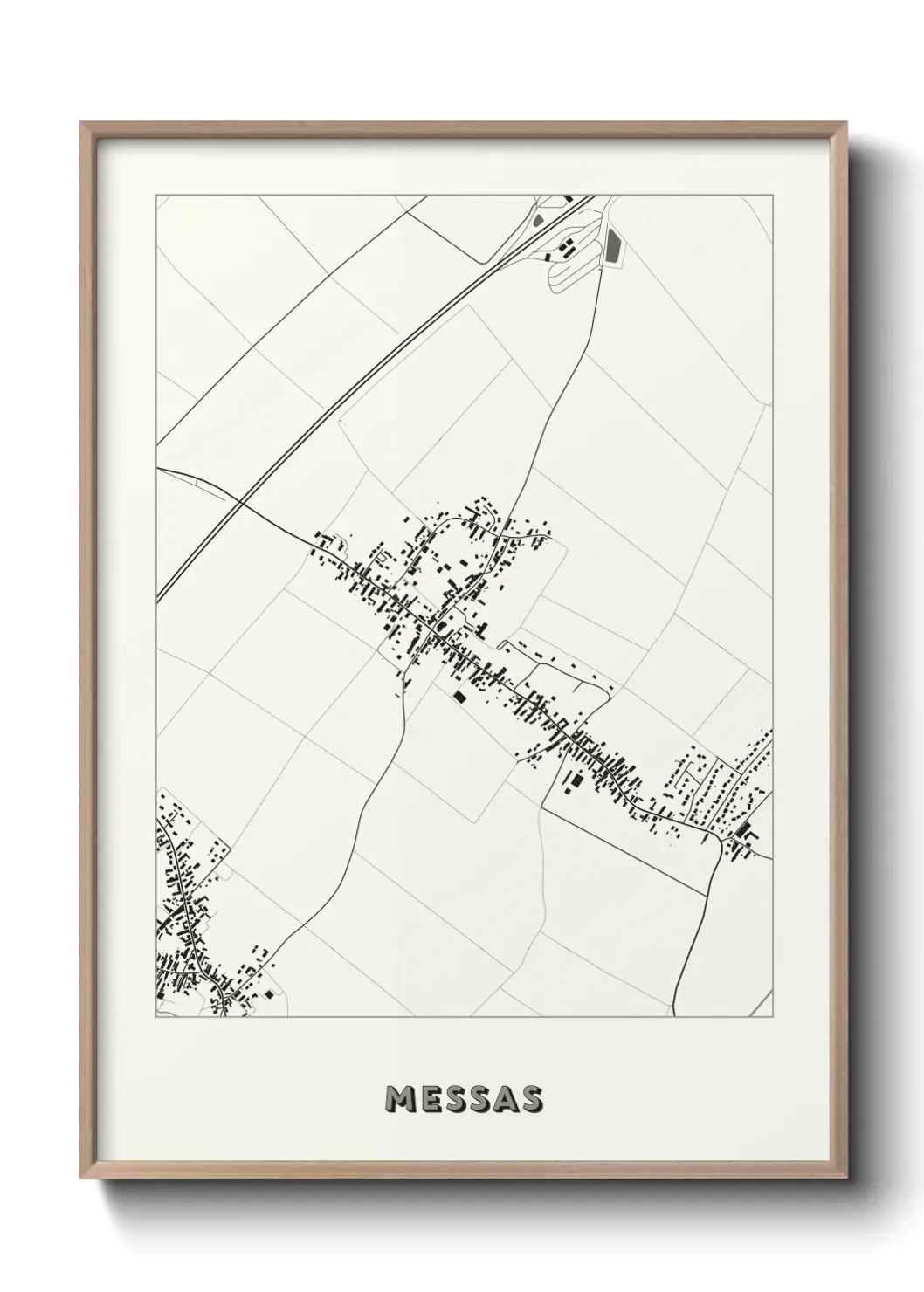 Un poster carte Messas