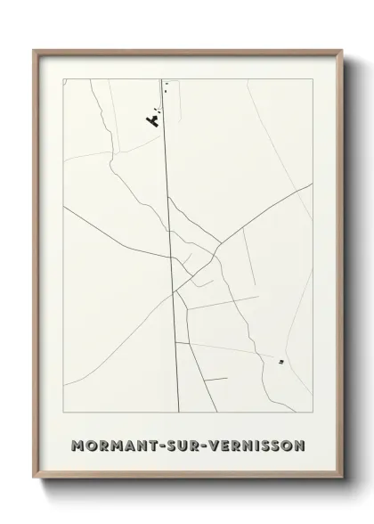 Une affiche de carte sur Mormant-sur-Vernisson