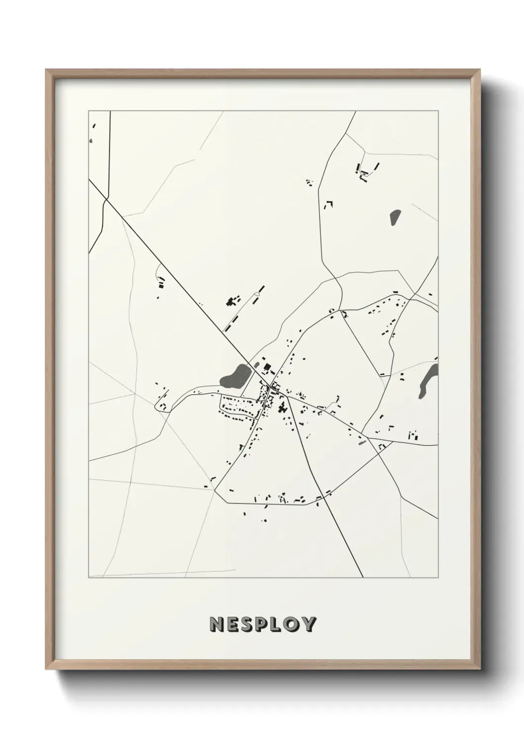 Un poster carte Nesploy