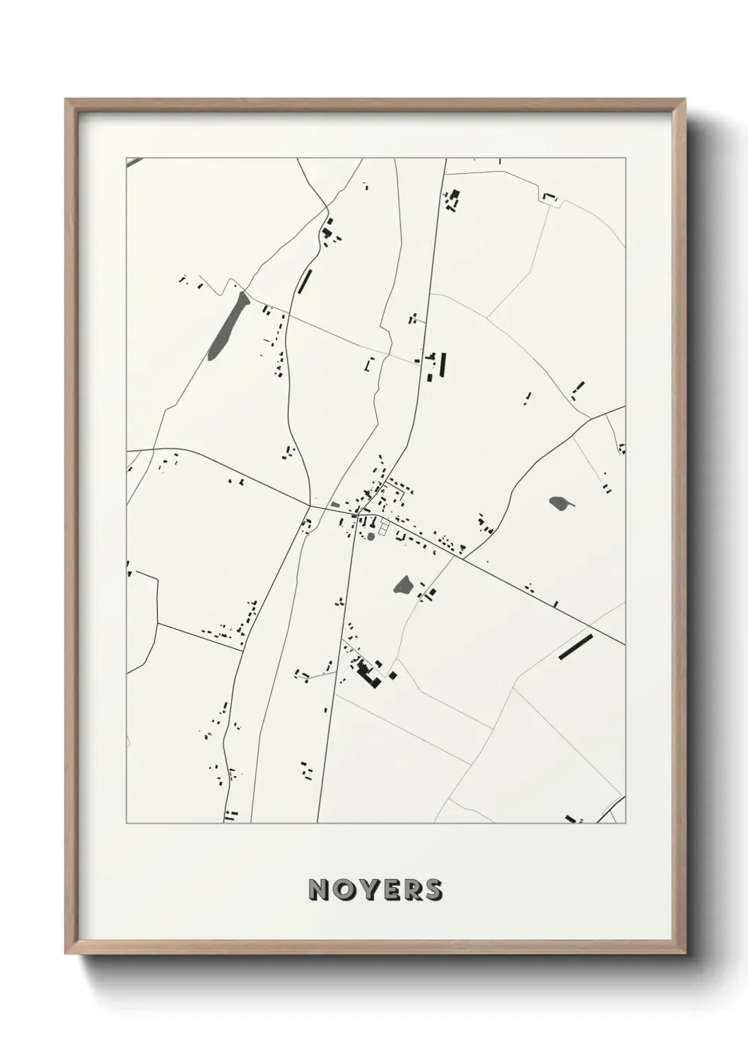 Un poster carte Noyers
