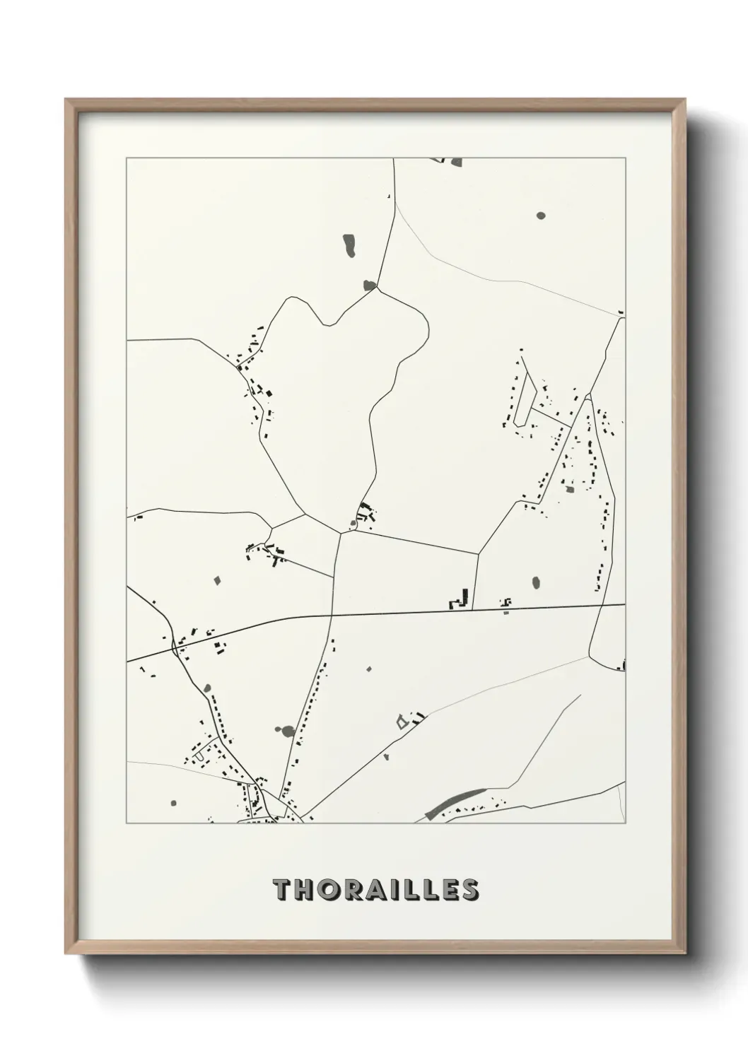 Un poster carte Thorailles