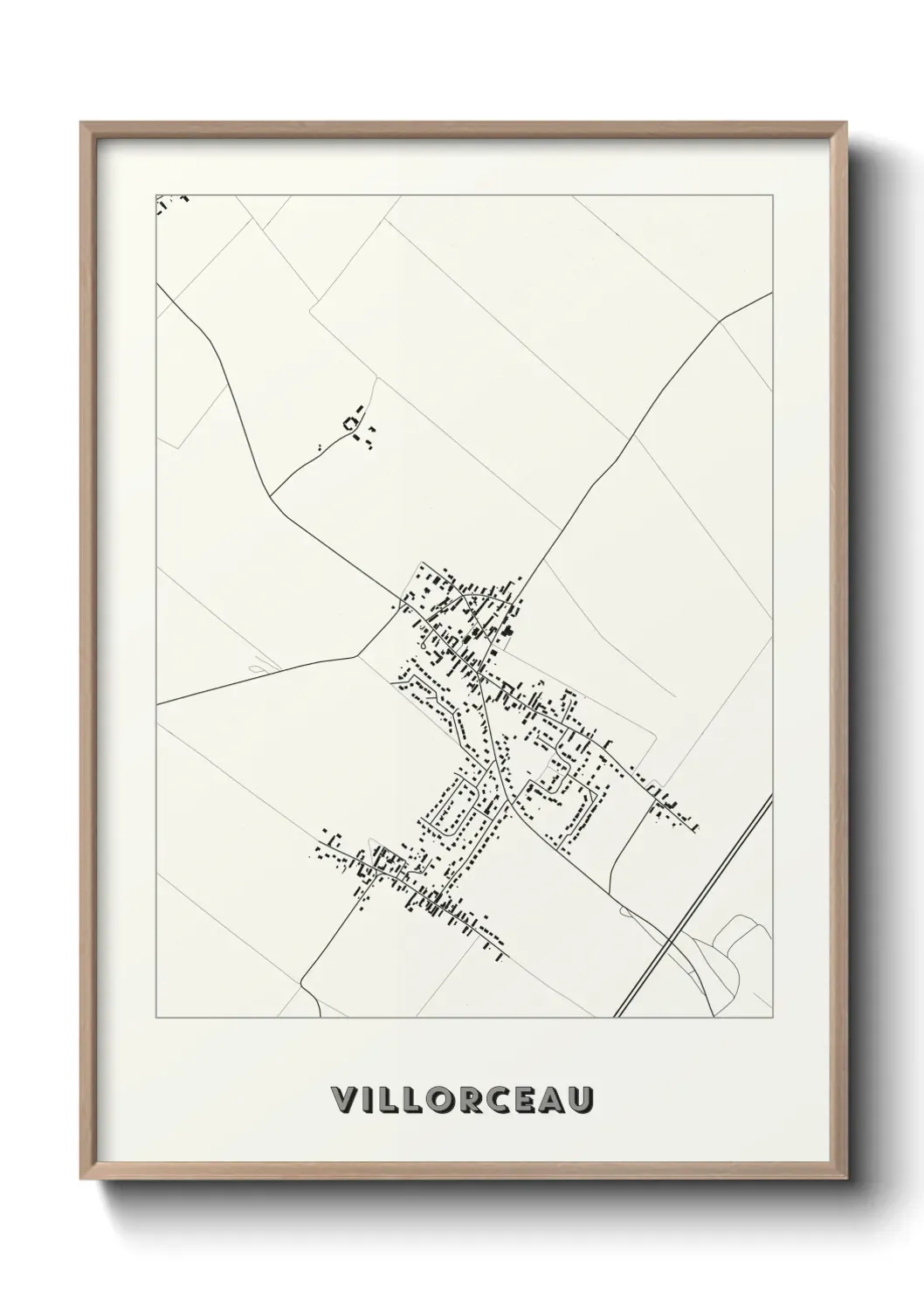 Un poster carte Villorceau
