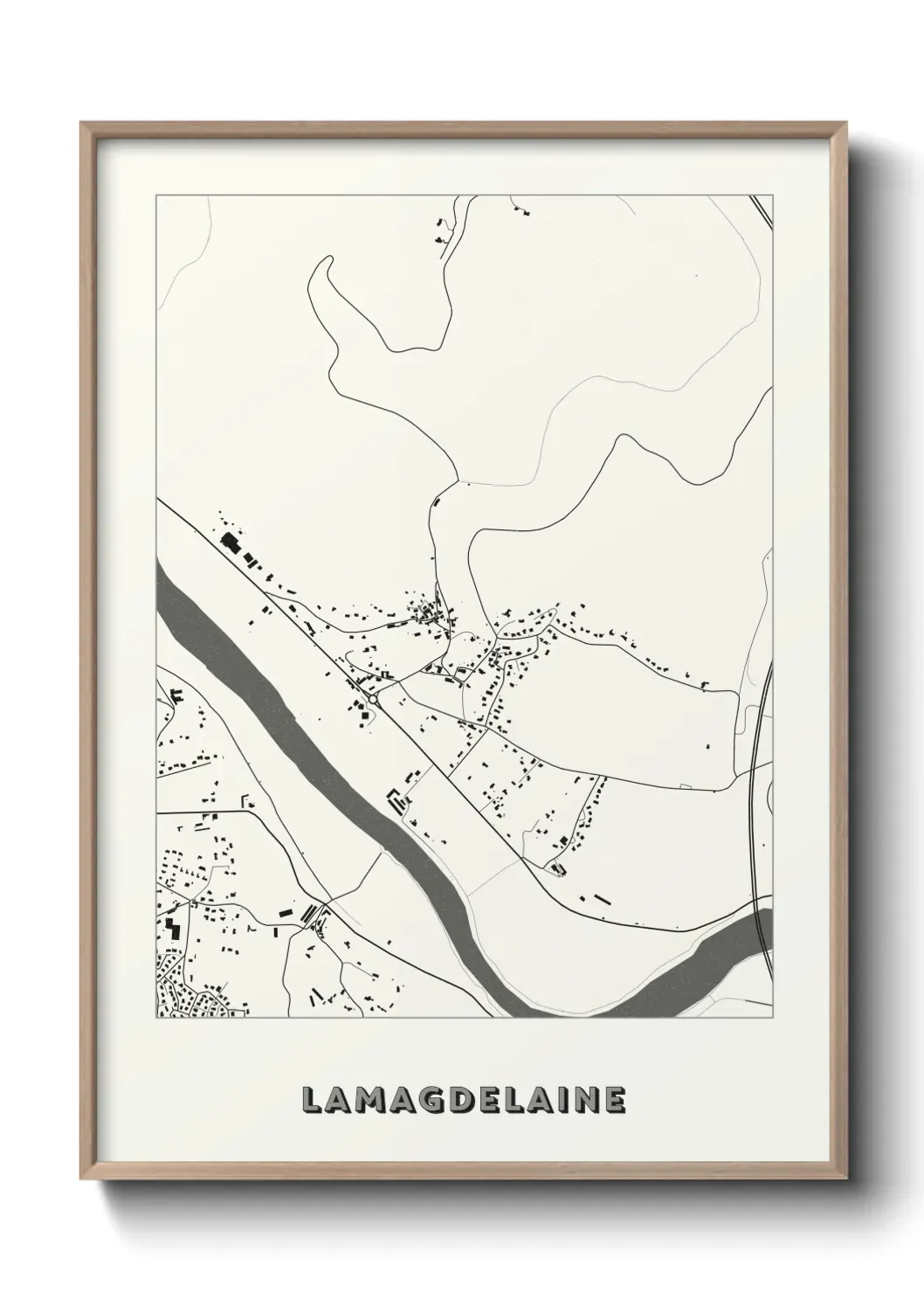 Un poster carte Lamagdelaine