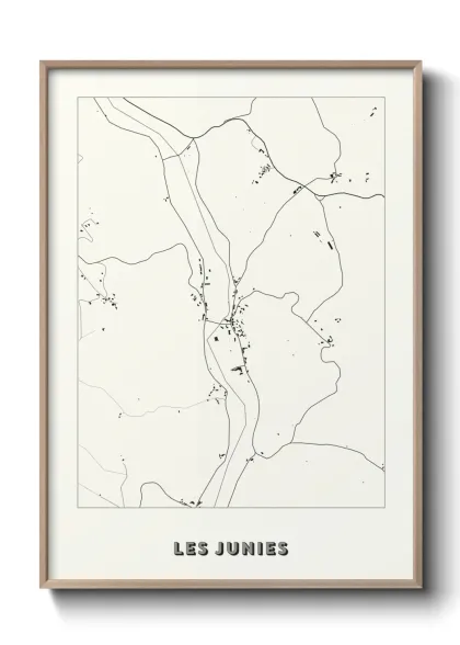 Une affiche de carte sur Les Junies