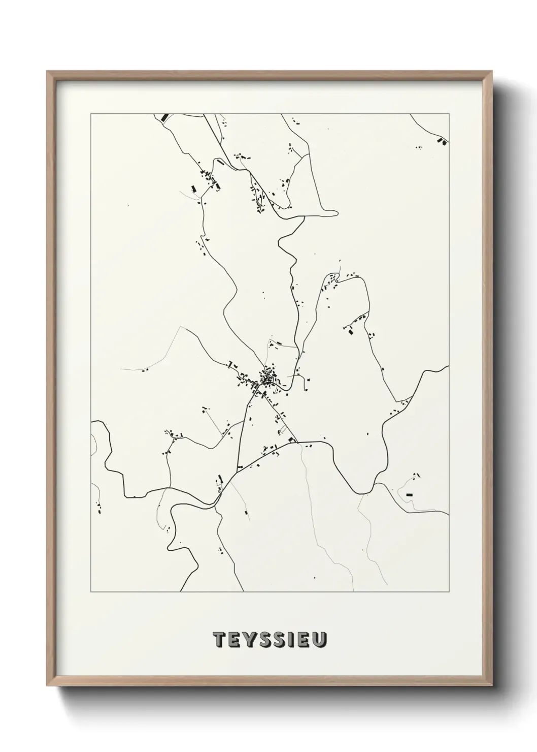 Un poster carte Teyssieu