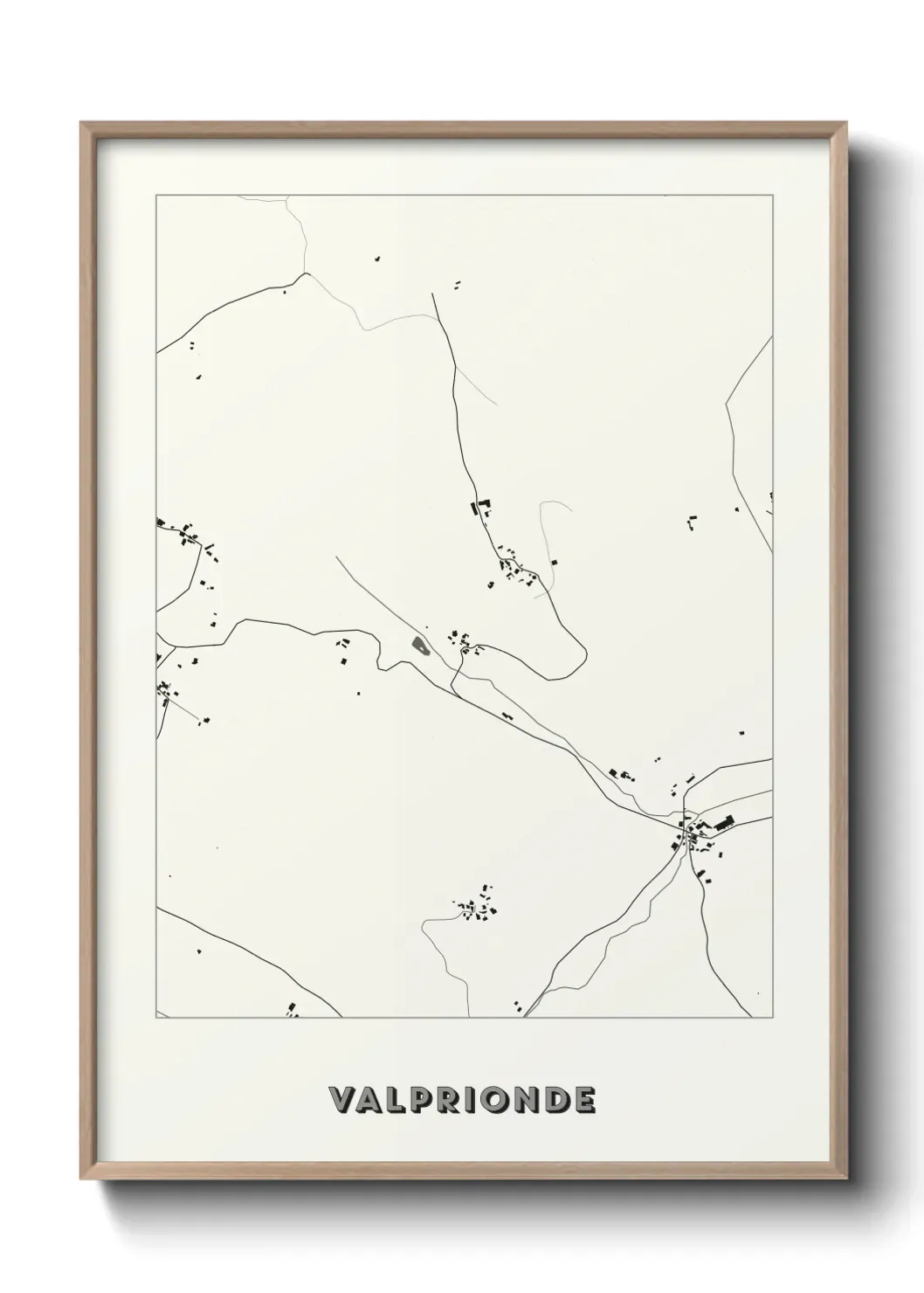 Un poster carte Valprionde
