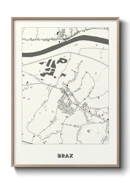 Une affiche de carte sur Brax