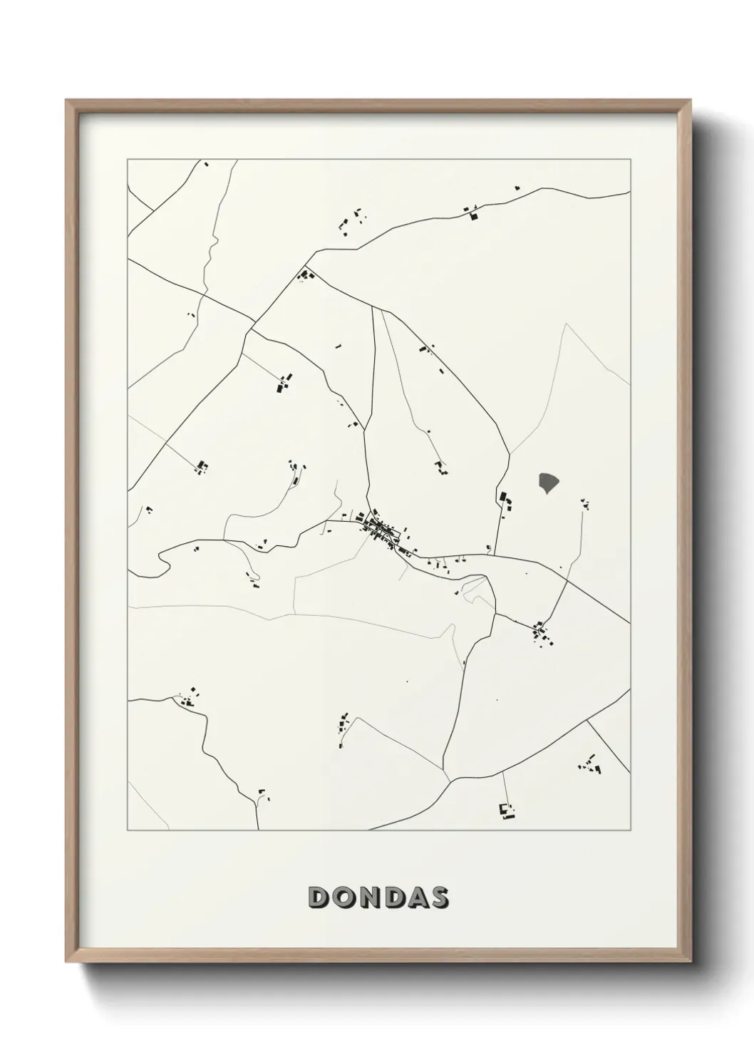 Un poster carte Dondas