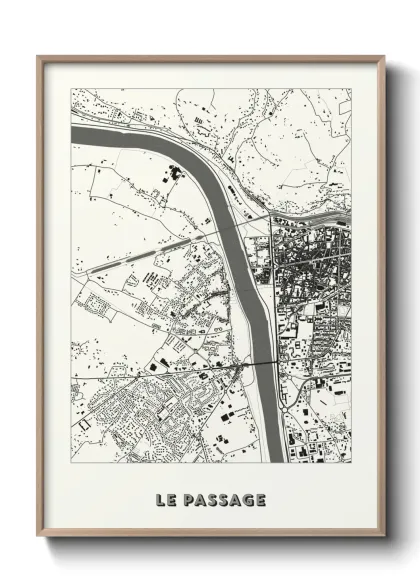 Une affiche de carte sur Le Passage