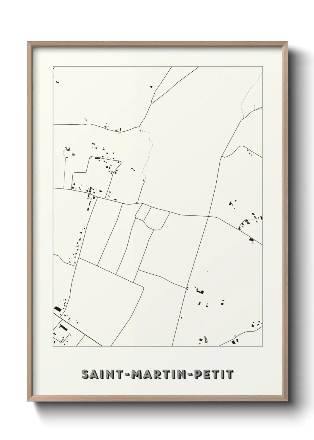 Un poster carteSaint-Martin-Petit
