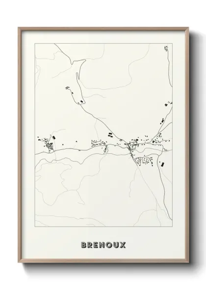 Une affiche de carte sur Brenoux