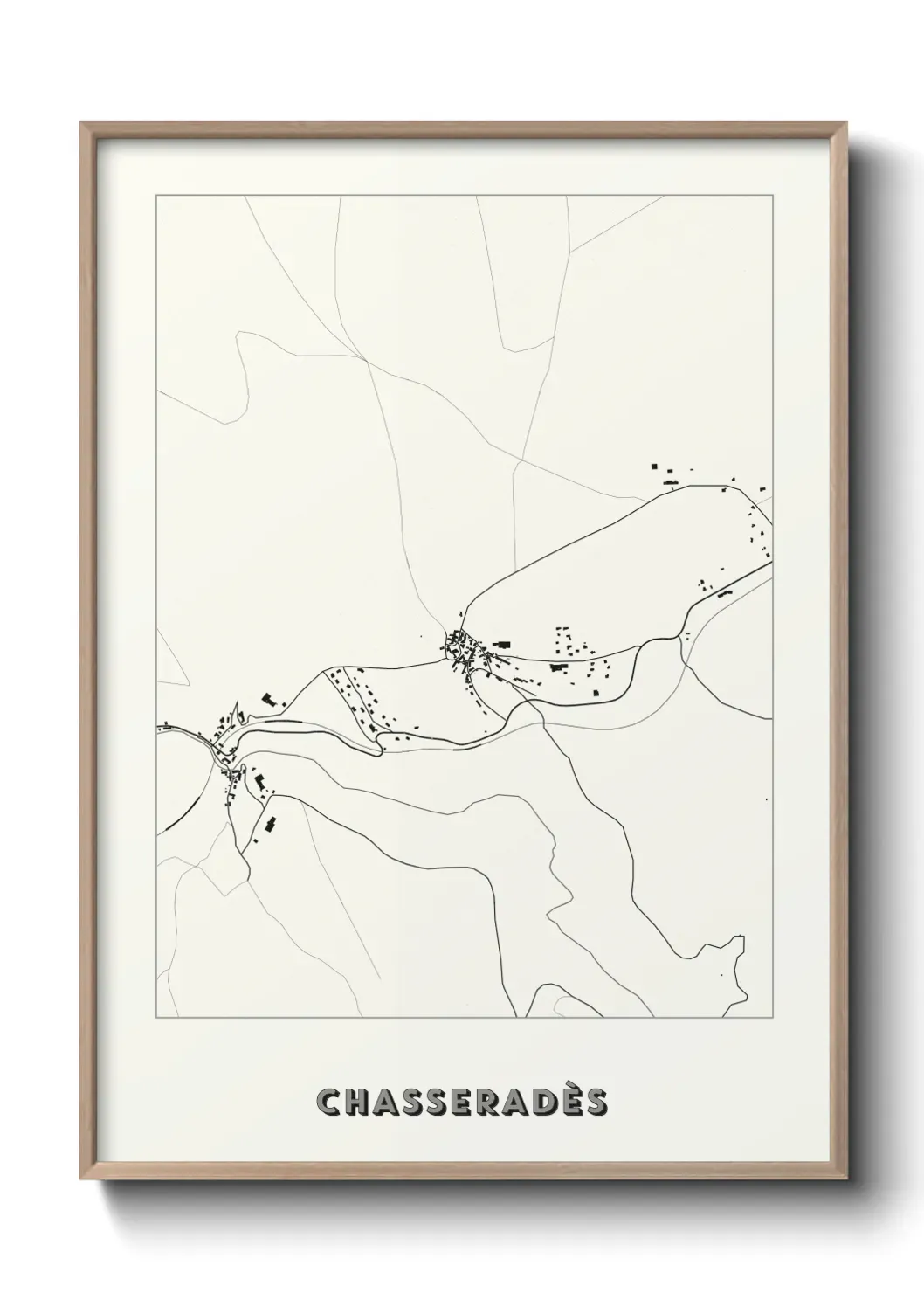 Un poster carte Chasseradès