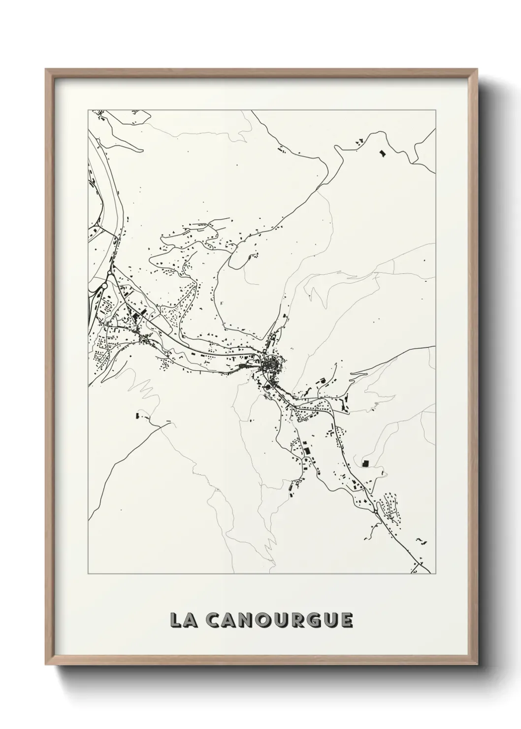 Un poster carteLa Canourgue