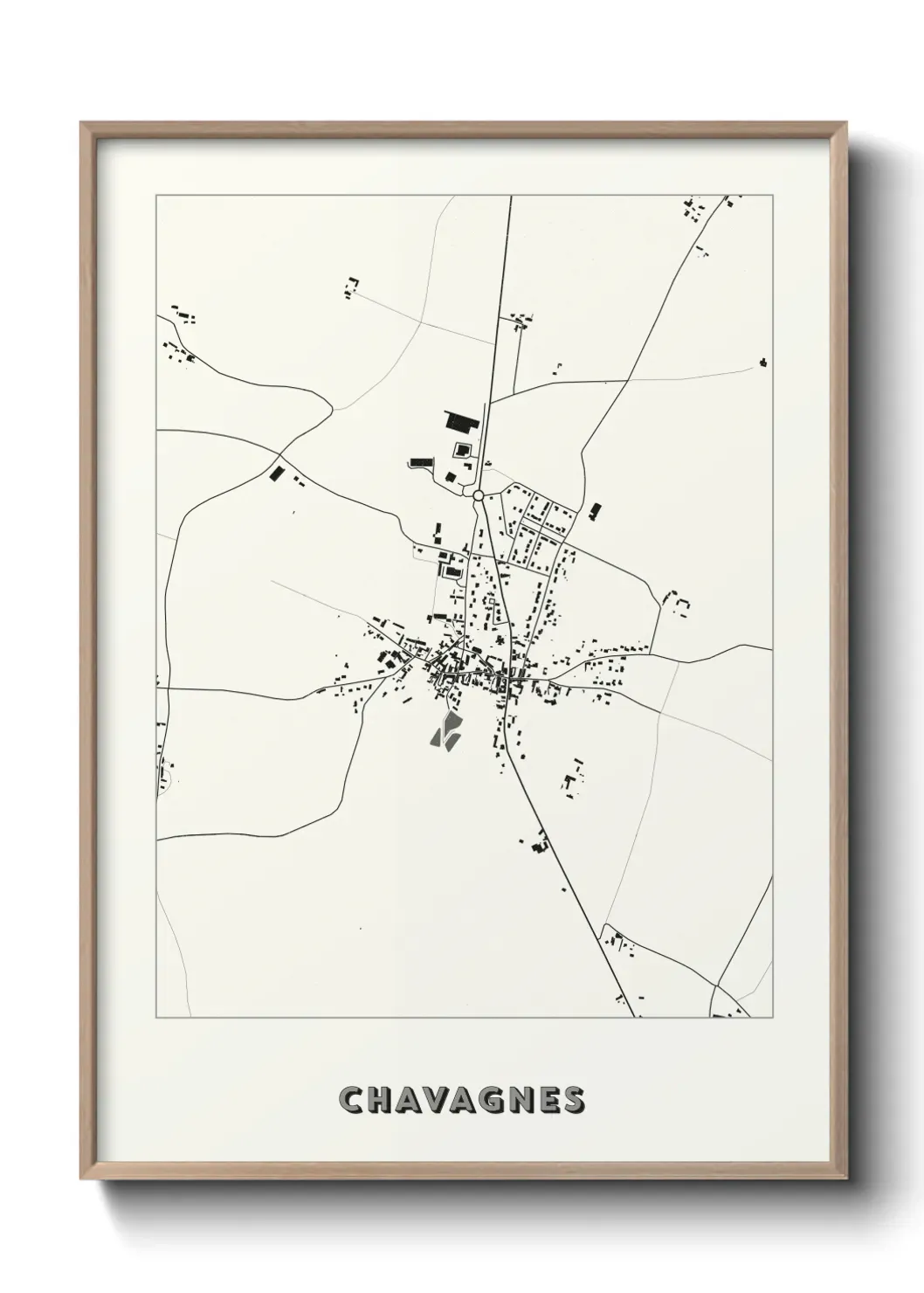 Un poster carte Chavagnes