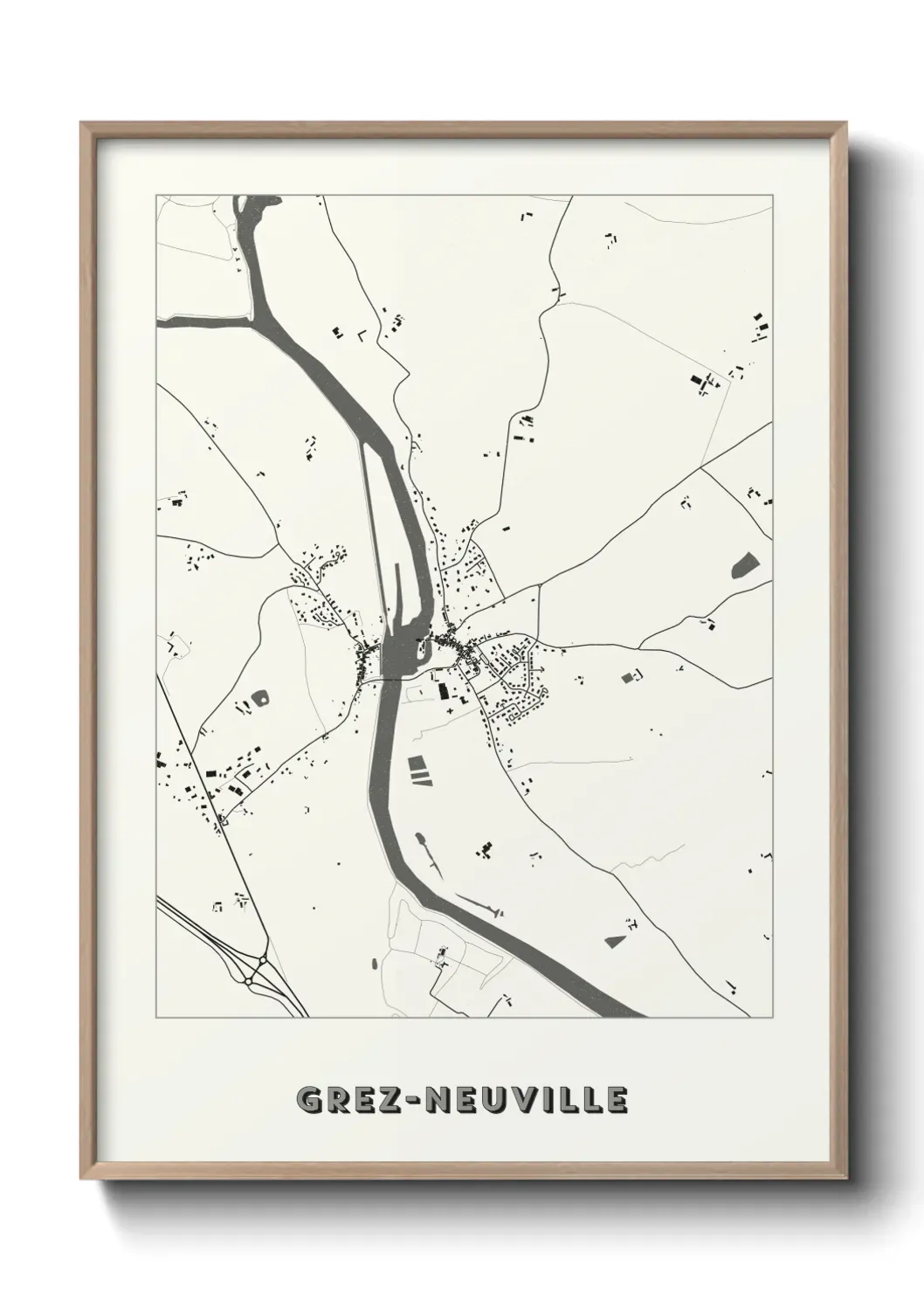 Un poster carteGrez-Neuville