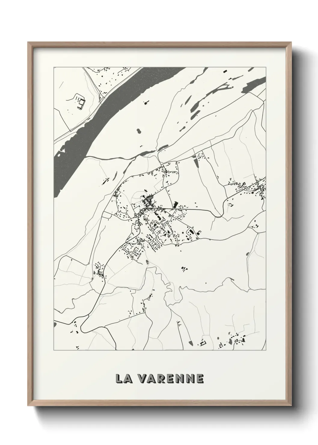Un poster carte La Varenne