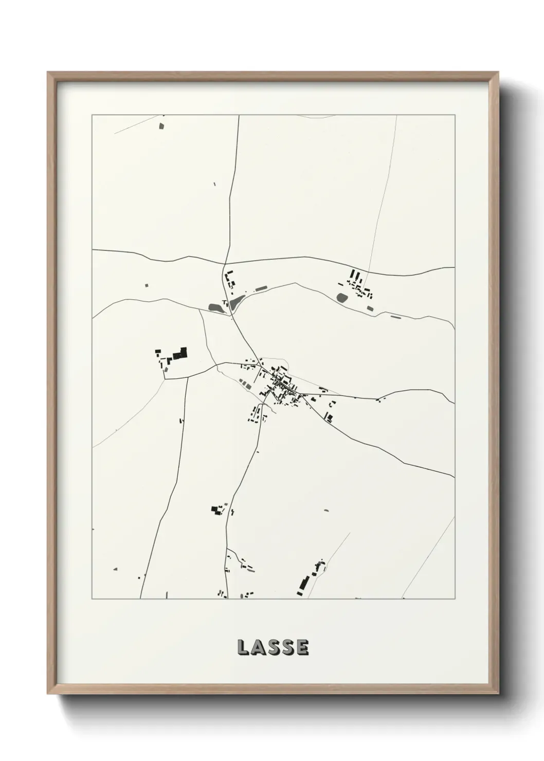 Un poster carte Lasse