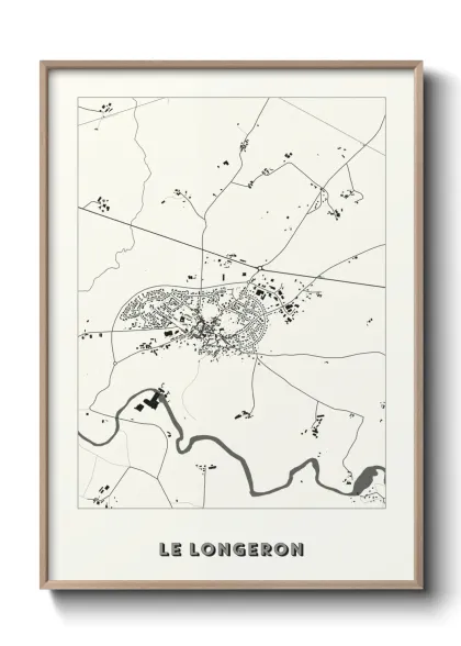 Une affiche de carte sur Le Longeron