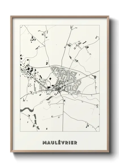 Une affiche de carte sur Maulévrier