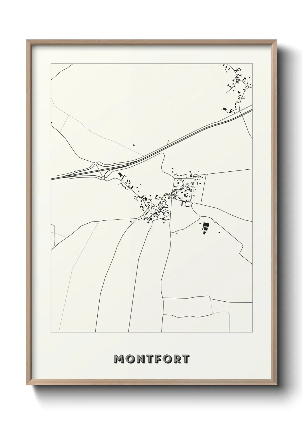 Un poster carte Montfort