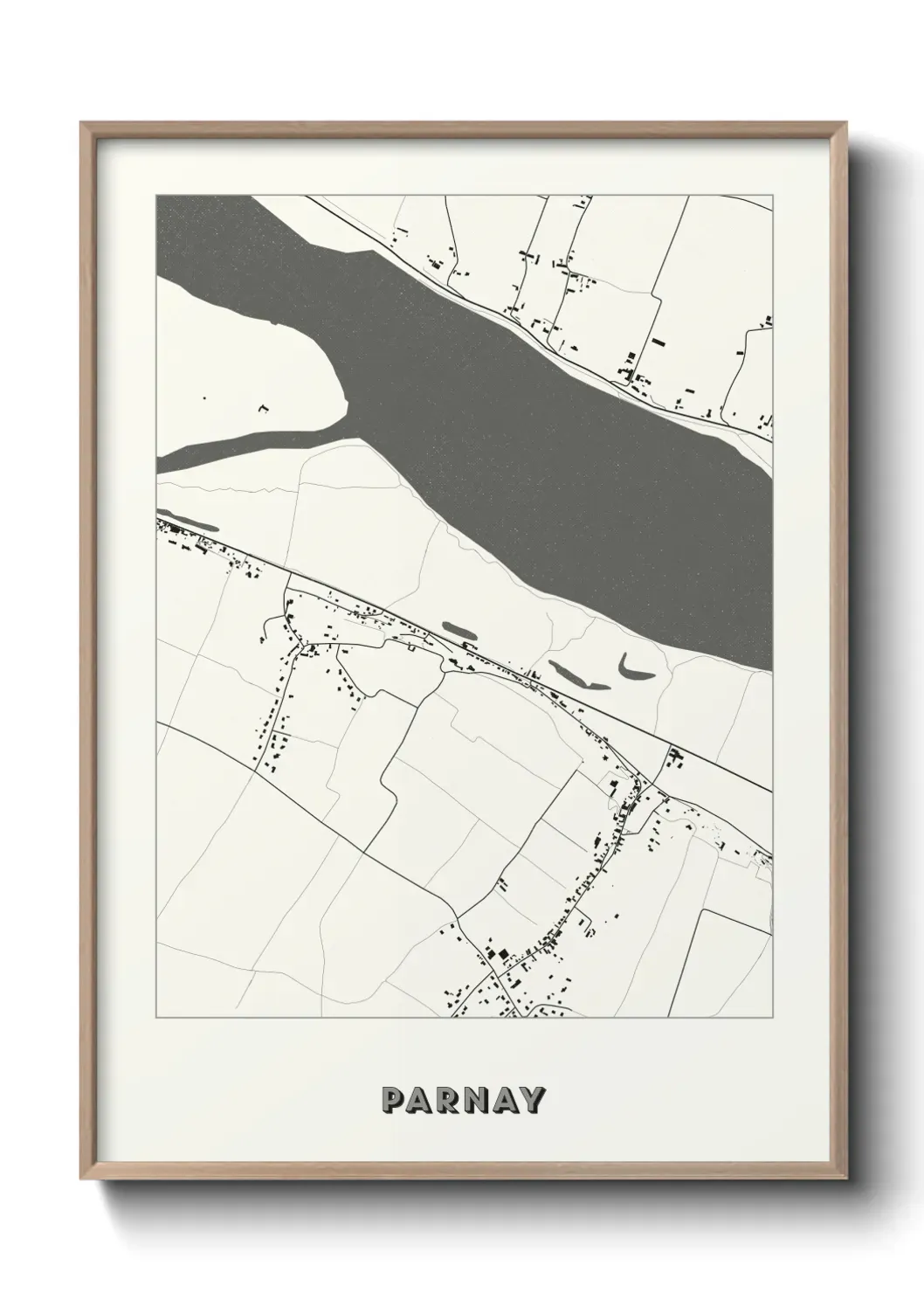 Un poster carte Parnay