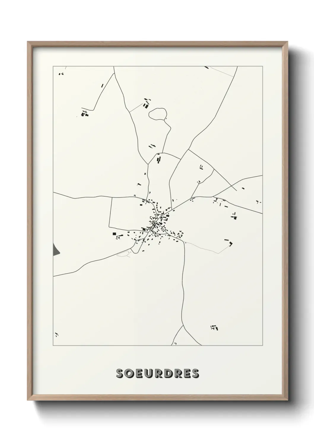 Un poster carte Soeurdres