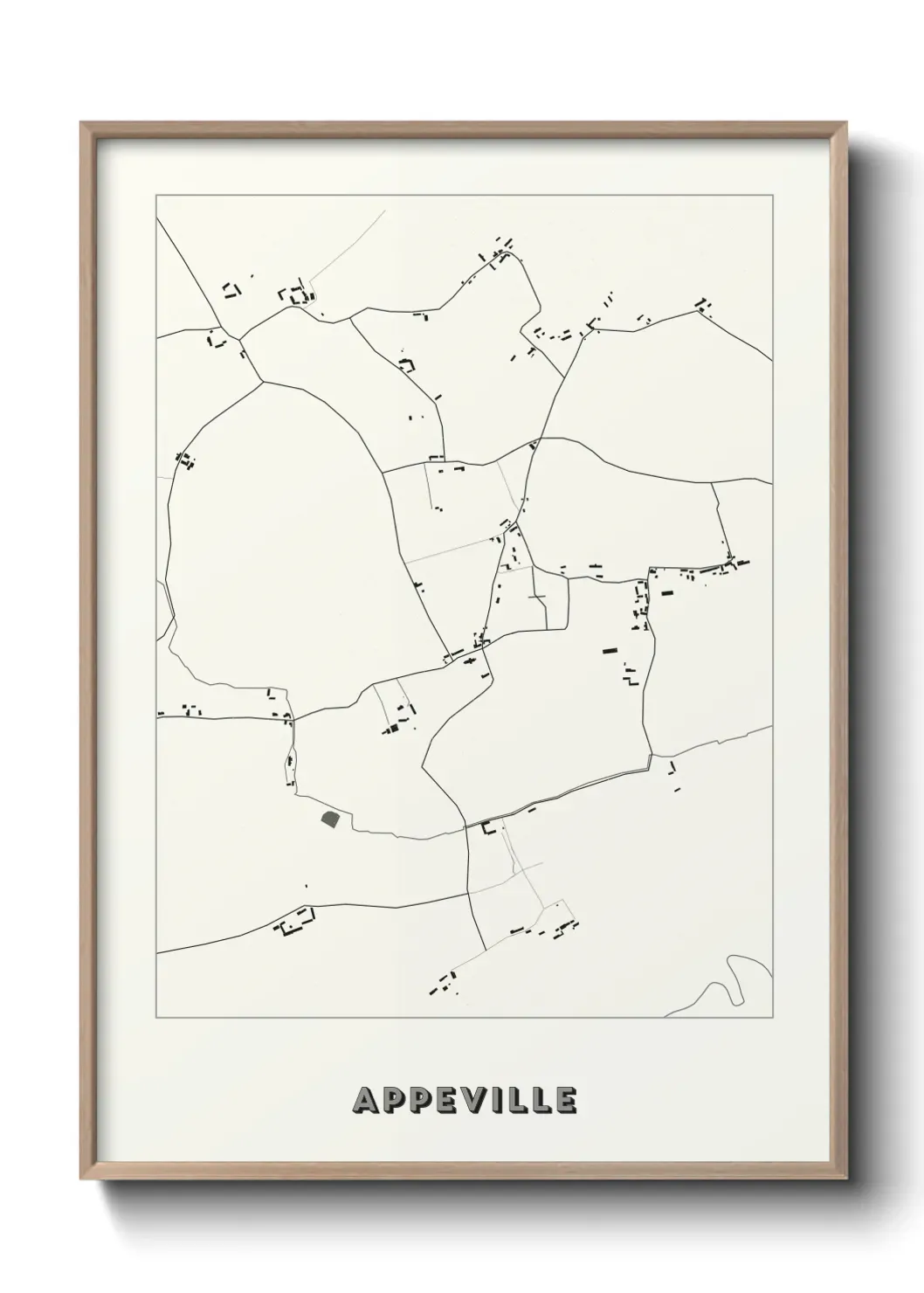 Un poster carte Appeville
