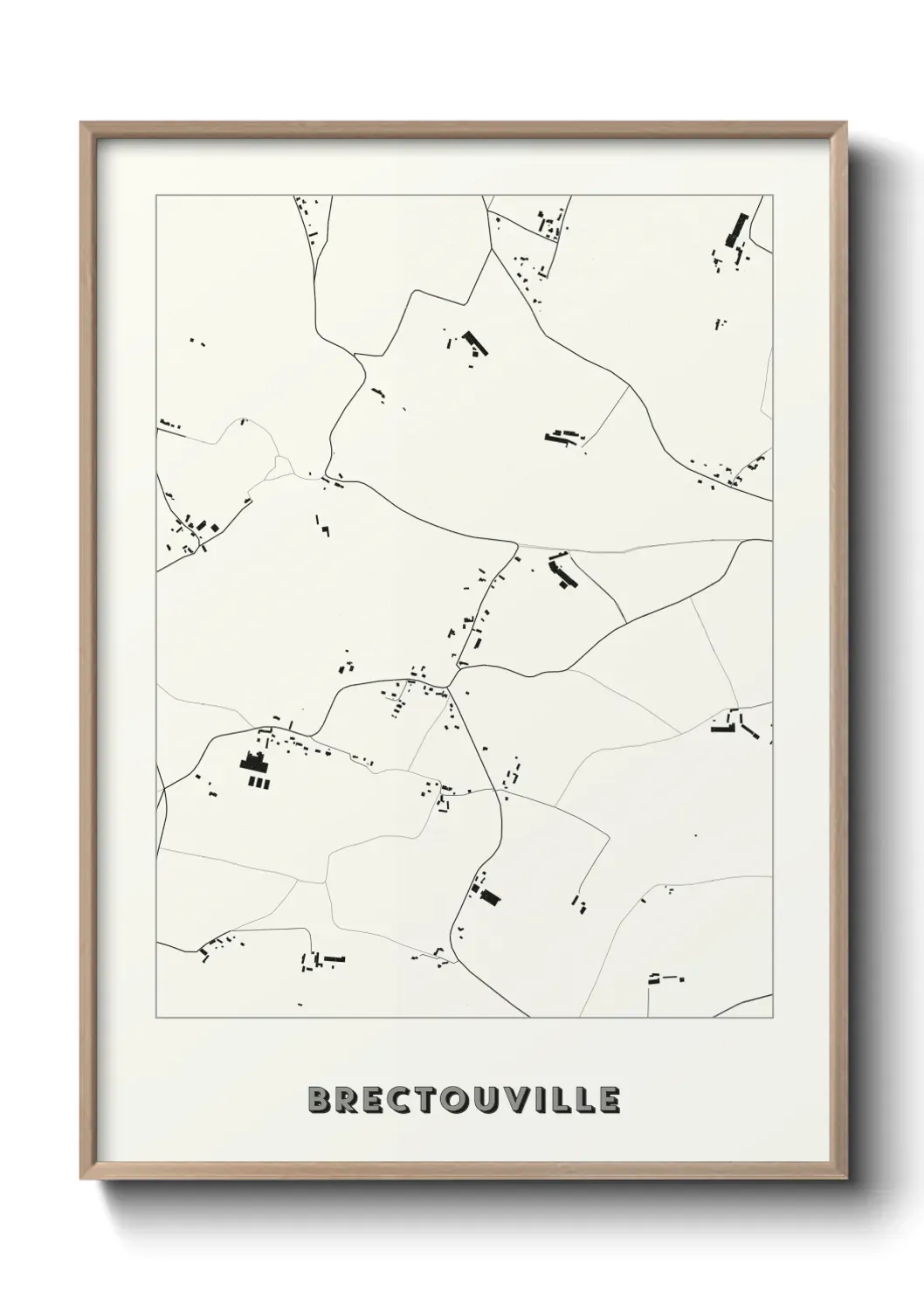 Un poster carte Brectouville