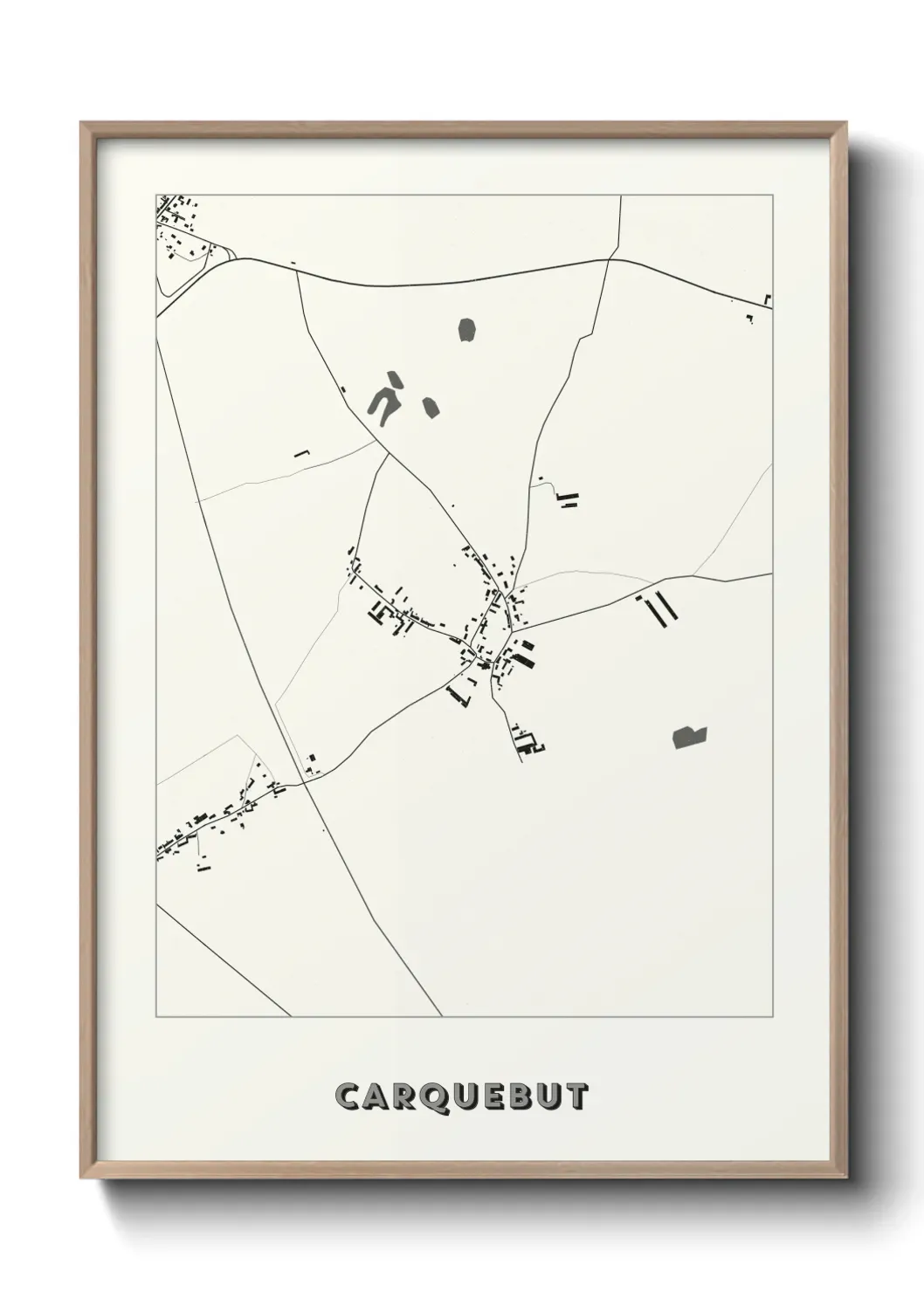 Un poster carte Carquebut