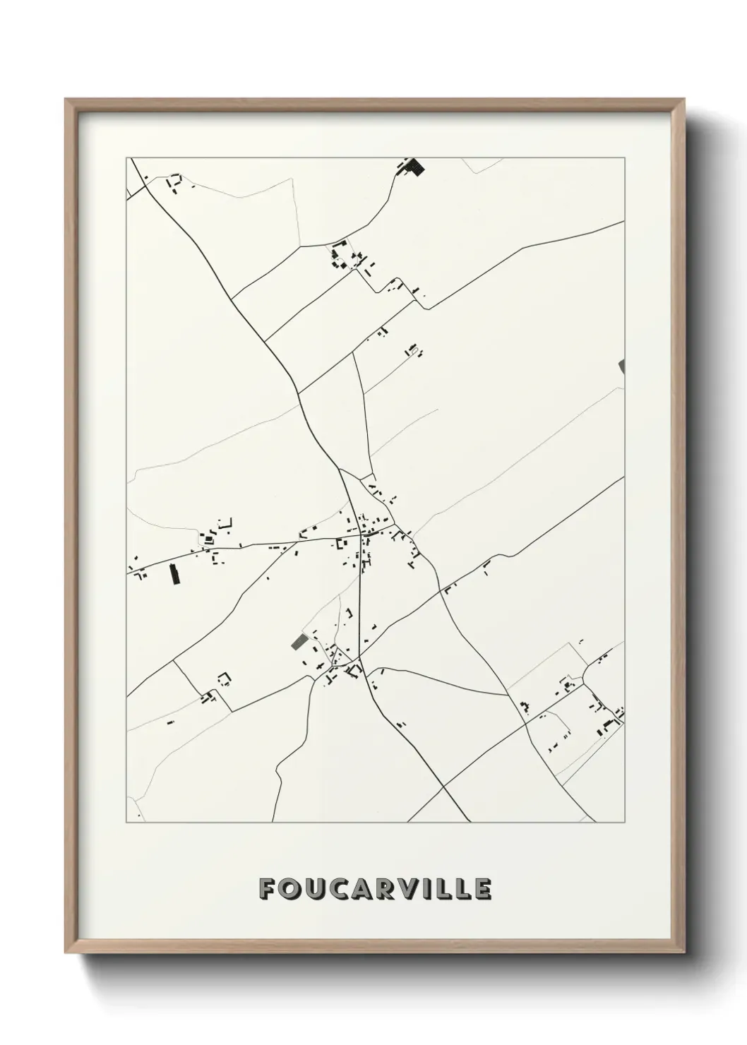 Un poster carte Foucarville
