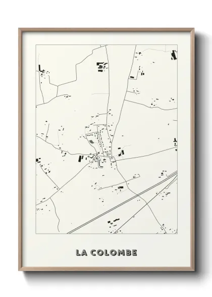 Une affiche de carte sur La Colombe
