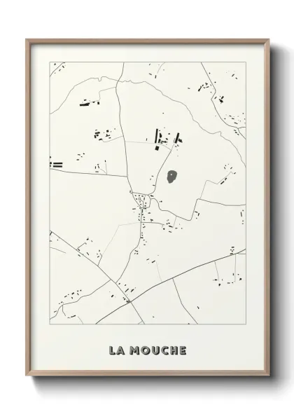 Une affiche de carte sur La Mouche