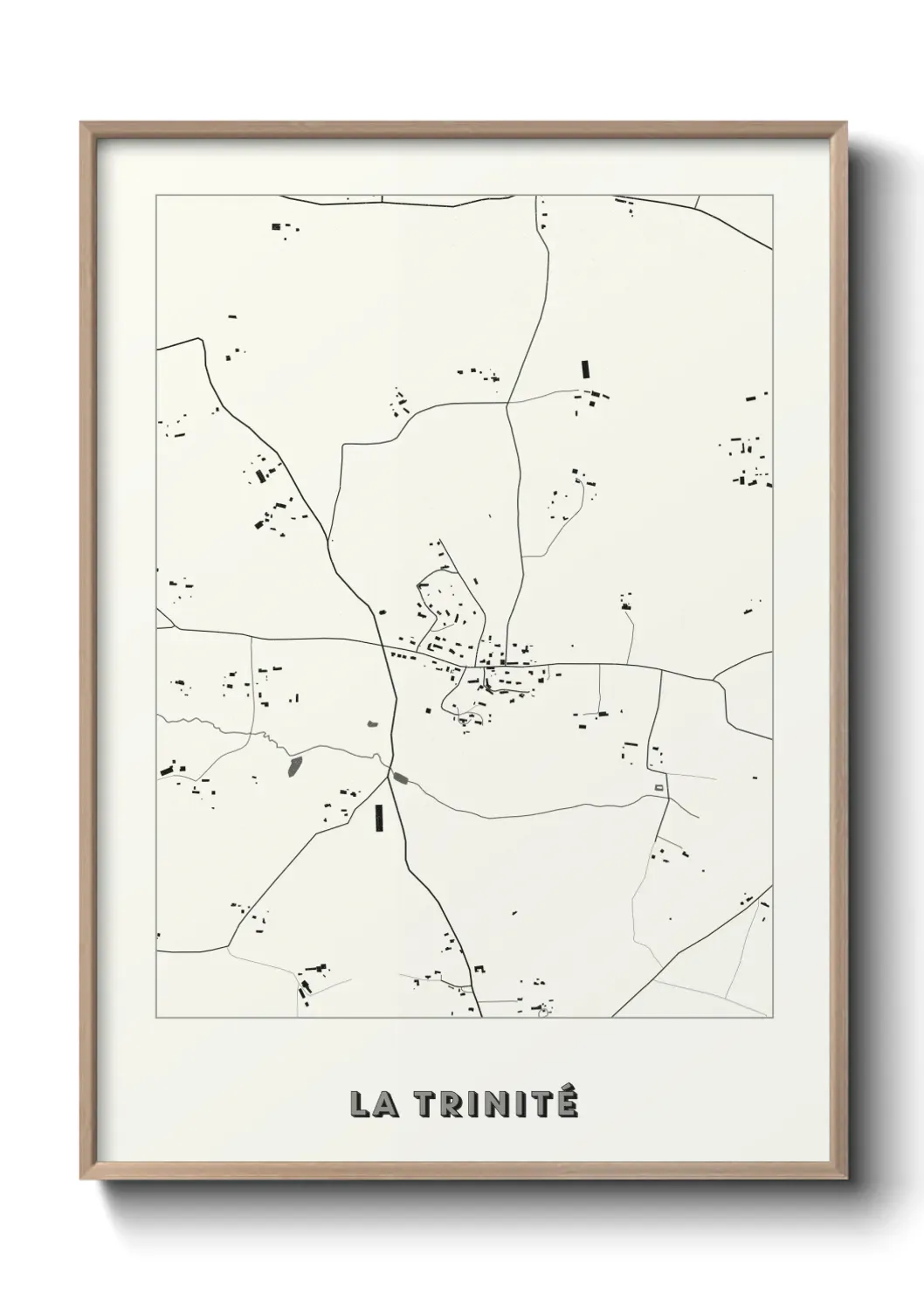 Un poster carte La Trinité